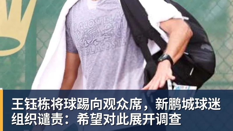 米兰体育王钰栋将球踢向观众席，新鹏城球迷组织谴责：希望对此展开调查