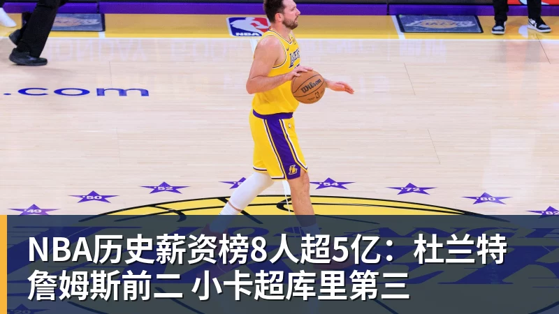 米兰体育NBA历史薪资榜8人超5亿:杜兰特詹姆斯前二 小卡超库里第三